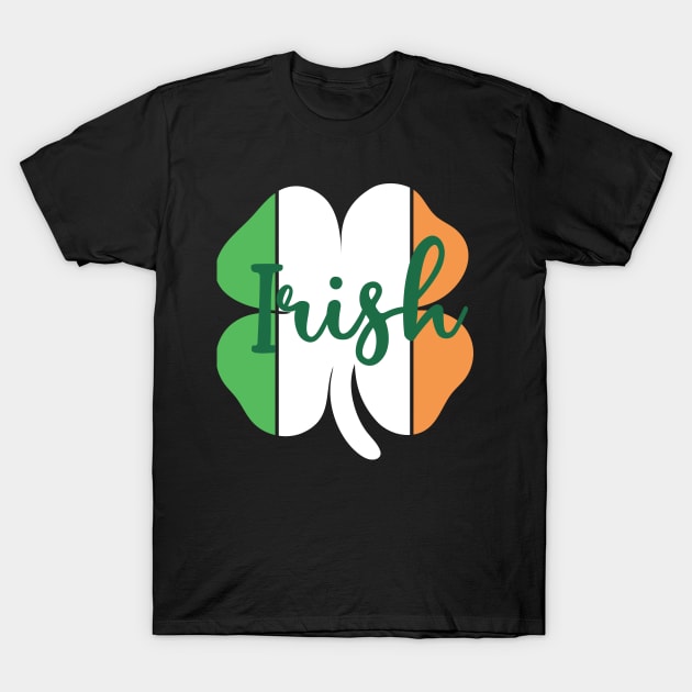 Shamrock with Irish Flag Colors Design for Men, Women, Kids T-Shirt by HopeandHobby